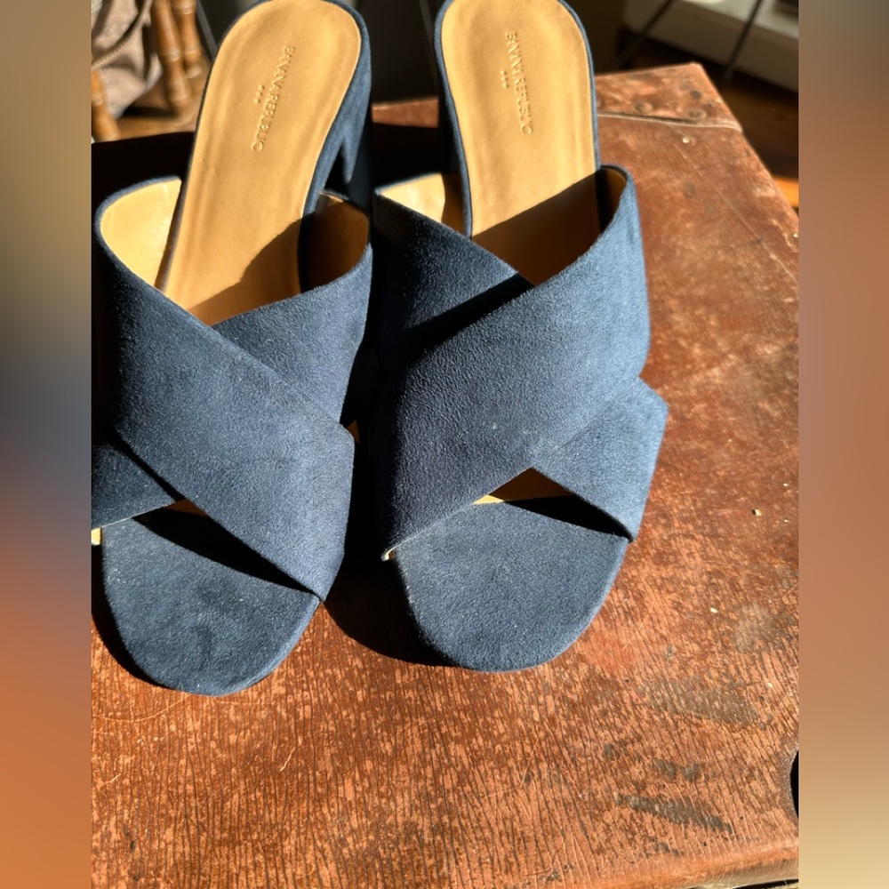 Cute blue wedges